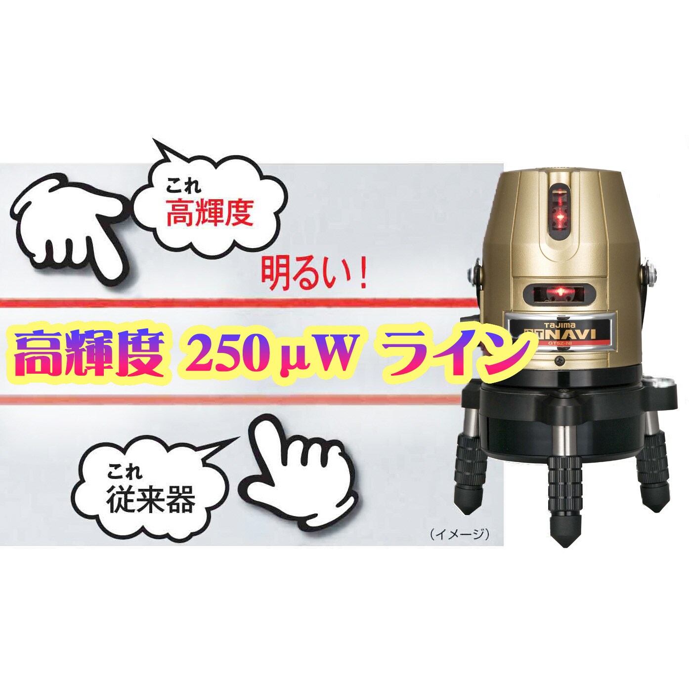 売れ筋商品 タジマ1 レーザー墨出し器 GT5Zi 5ライン 工具 