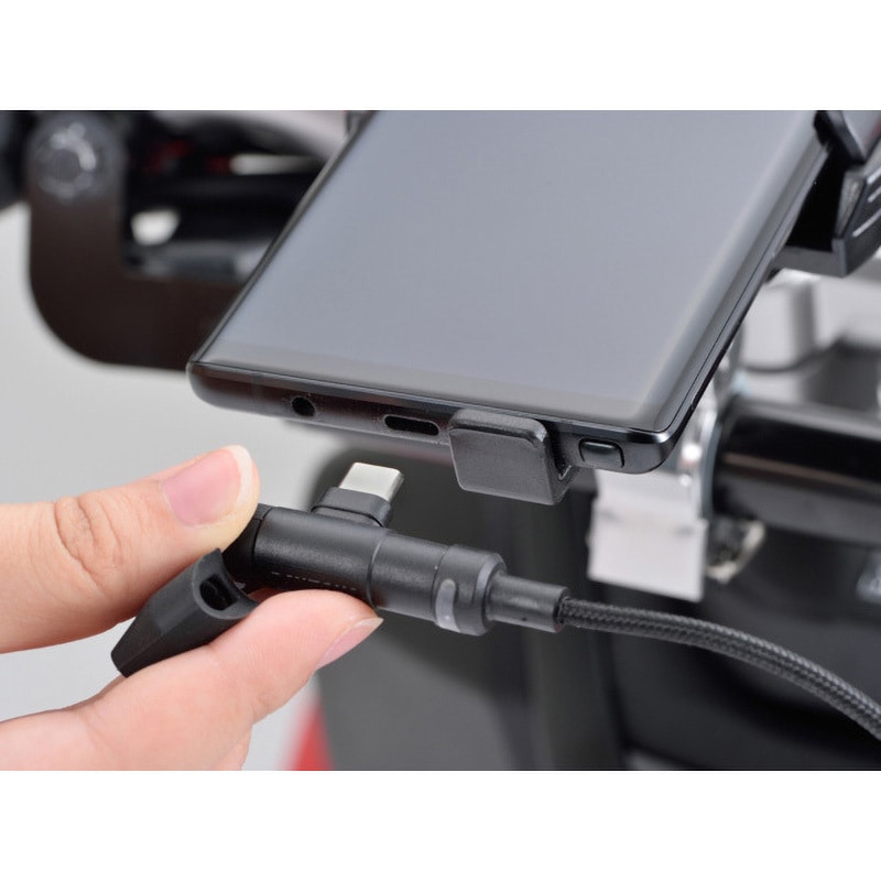 15644 バイク用 電源ケーブル USB Type-C Android対応 L字コネクター 1