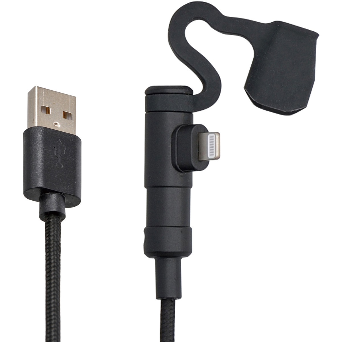 【美品】iPhone15 black 256GB 充電ケーブル新品未使用 15610 バイク用 充電ケーブル 20cm USB Type-A & ライトニング