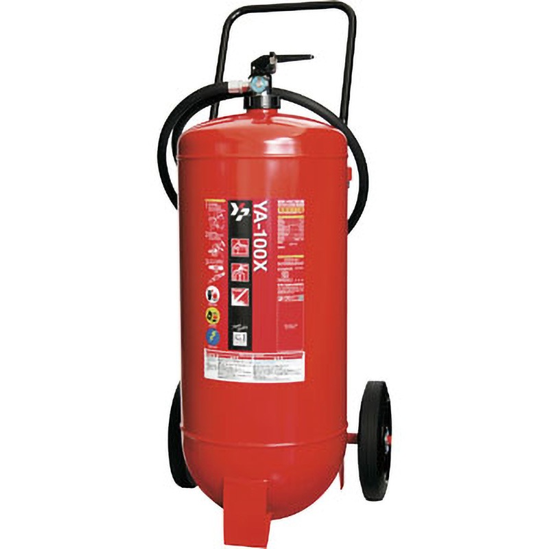 YA-100X ABC粉末消火器(蓄圧式)大型・車載式 ヤマトプロテック 設計標準使用期限10年 薬剤量40.0kg