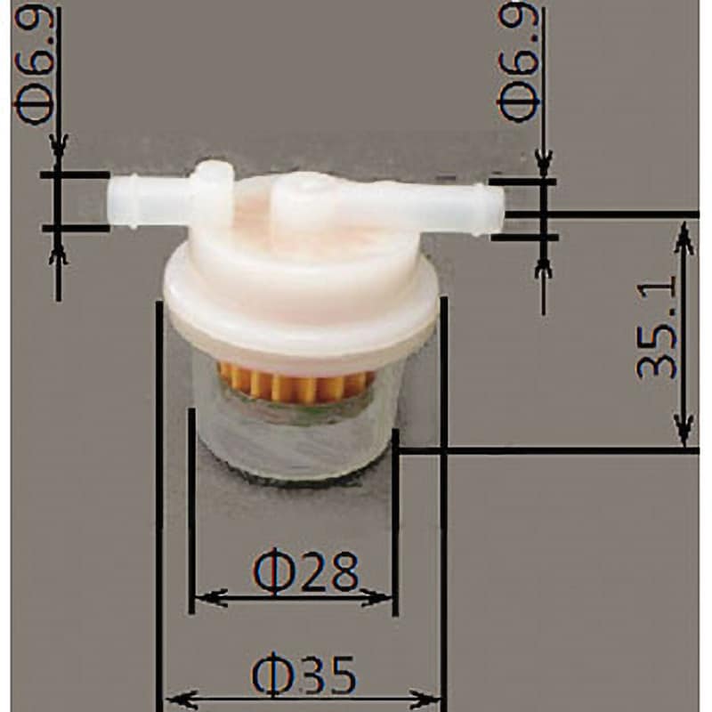 MOFFT-2 フューエル (ガソリン) フィルター バイク用 モノタロウ 全長35.1mm MOFFT-2 - 【通販モノタロウ】