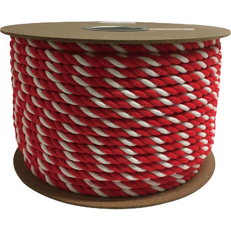 PRZ-65 アクリル紅白ロープ ユタカメイク 太さ12mm 1巻 PRZ-65 12,735円