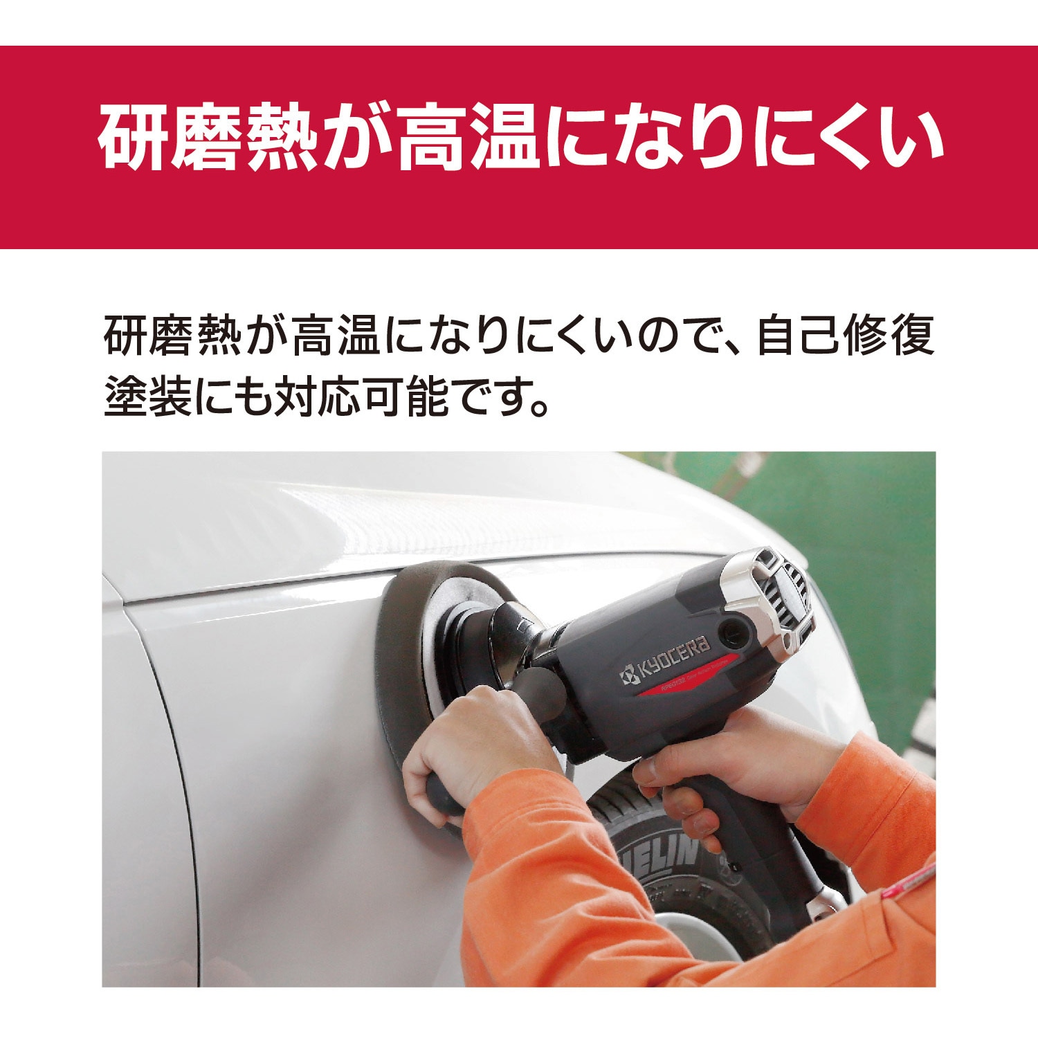 ウリウリ　着脱式　汚れあり 646752A ポリッシャー(脱着式) RPEG132 1台 京セラ
