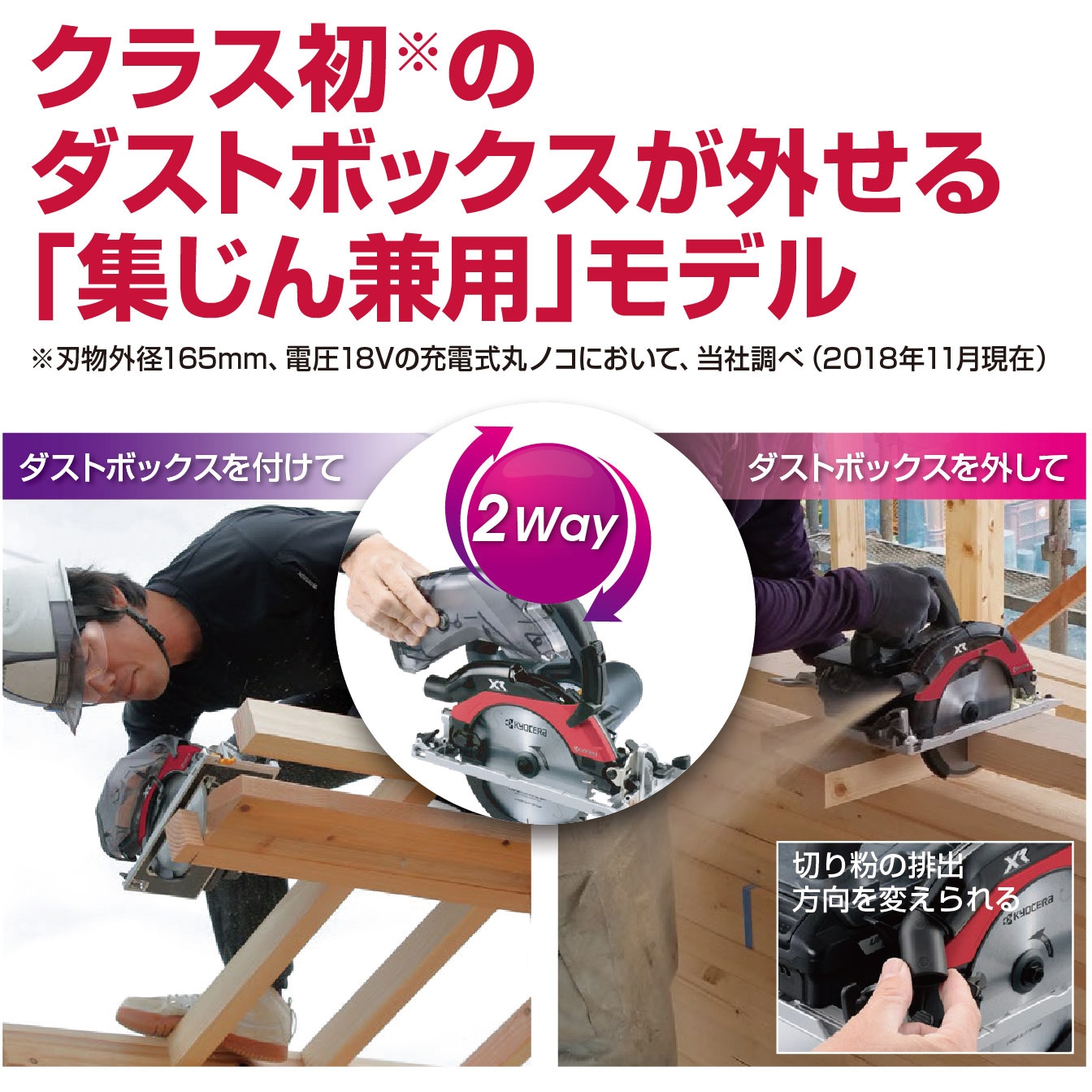 【工具】KYOCERA　京セラ　充電式集じん兼用丸ノコ　DNW11XR　中古　リサイクルショップ宮崎屋佐土原店22.10.30k DNW11XR 充電式集じん丸ノコ DNW11XR 1台 京セラインダストリアル