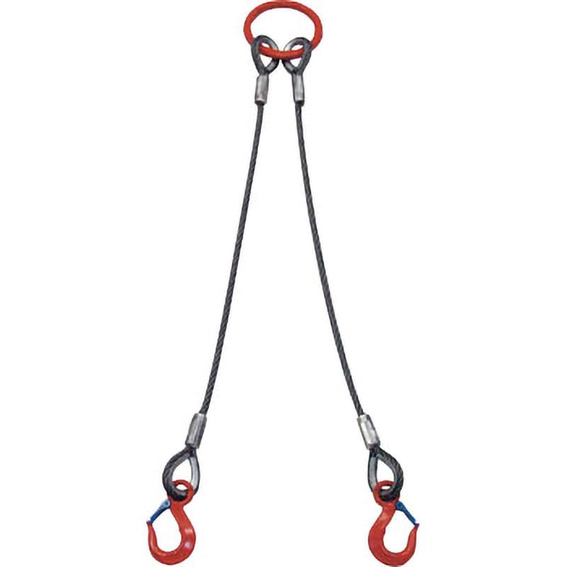 優待価格 片脚ワイヤーロープスリング|2.5トン垂直定格容量|アイツー