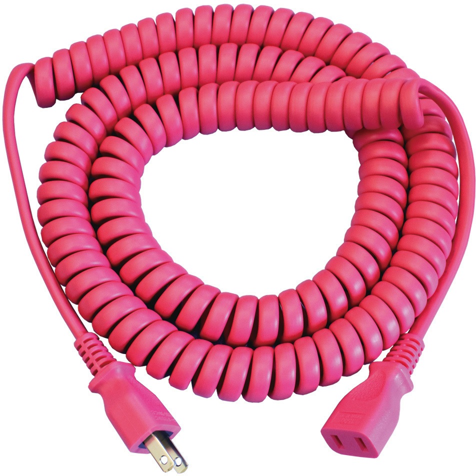 EC-03PI カーリータップ(抗菌タイプ) 長岡特殊電線 屋内用 定格電流(A):15以下 ピンク色   EC-03PI