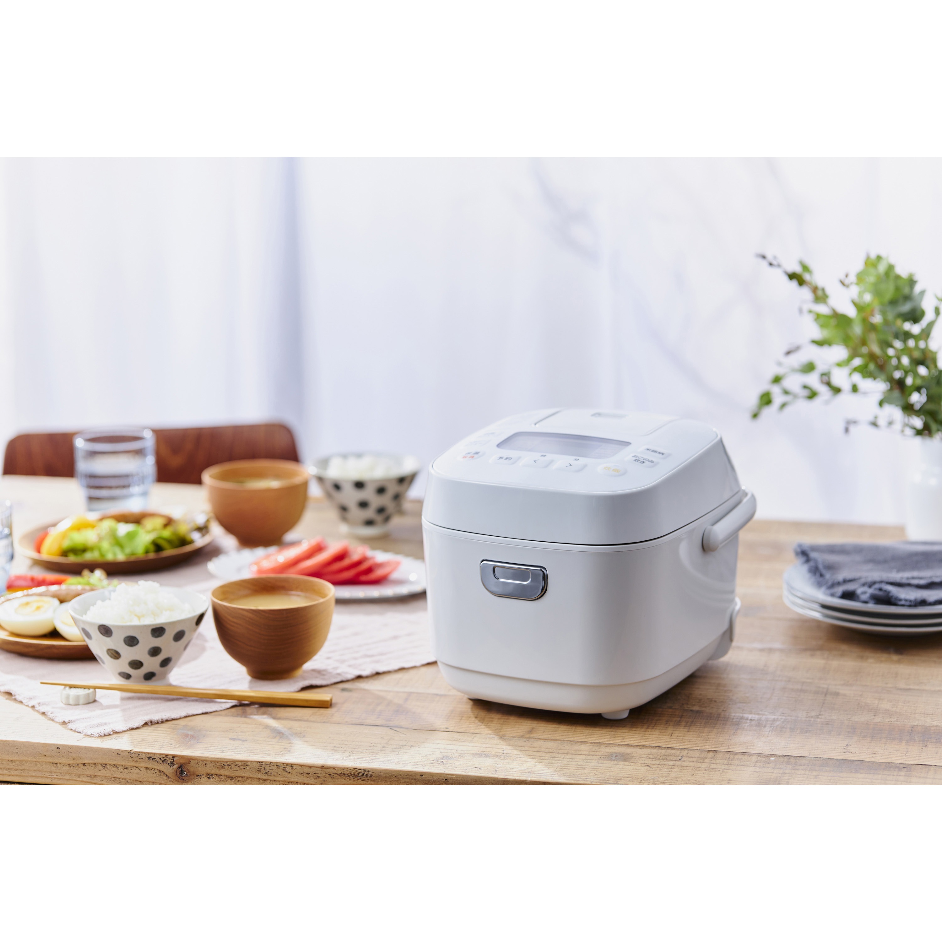 RC-ME30-W ジャー炊飯器 3合 1台 アイリスオーヤマ 【通販モノタロウ】