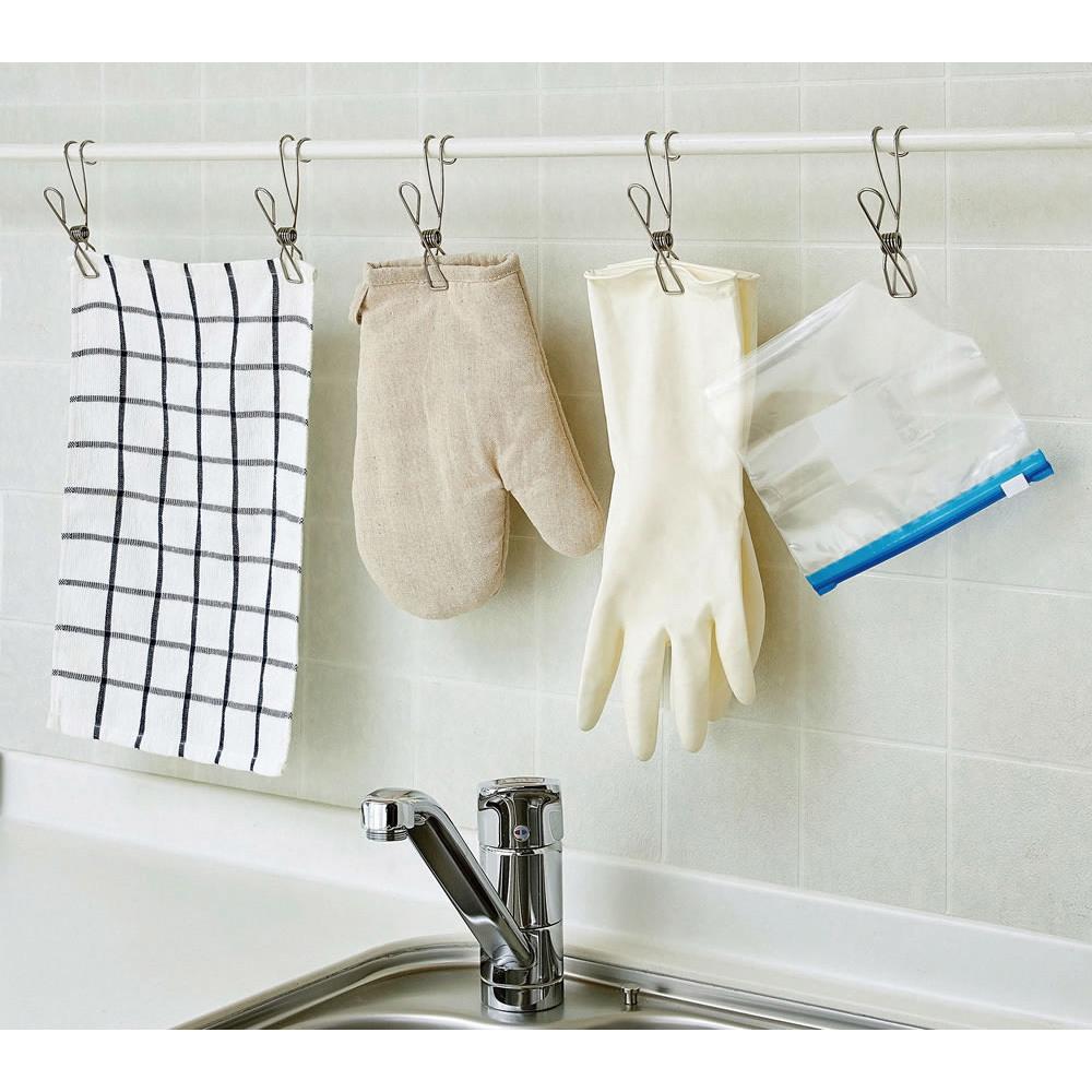 SV-5721 ステンレス製フッククリップ 5個組 セーブインダストリー