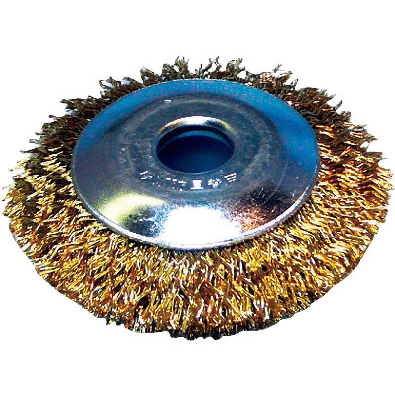 10106700 ダイナミック クリンプタイプベベルブラシ バーテック 真鍮製 エアー用タイプ 外径85mm穴径16mm 1箱(10個)