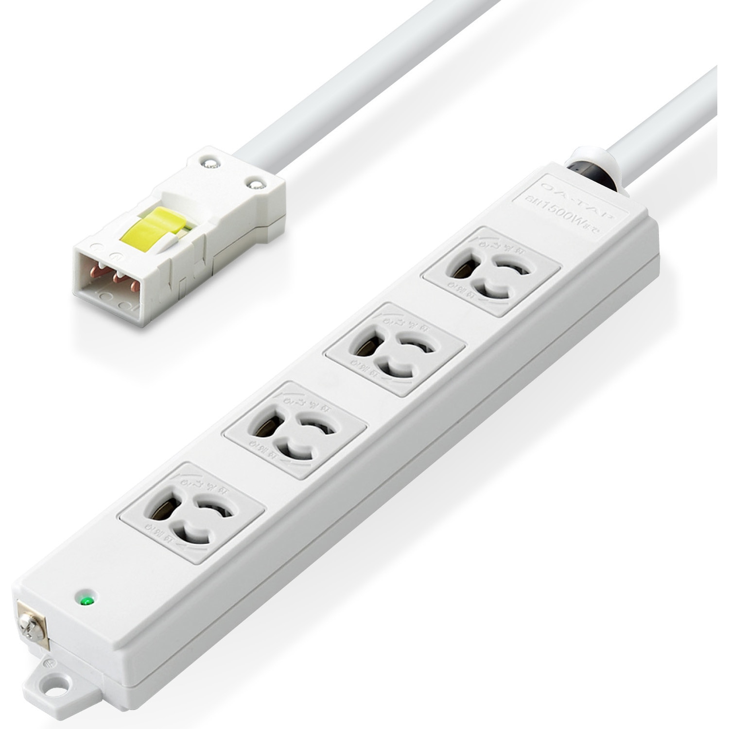 T-WHRM3410LG/RS 電源タップ ハーネスプラグ 3P 4個口 抜け止め 工事用