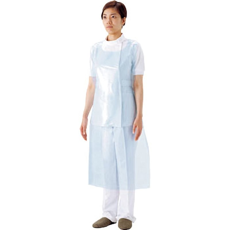 51063 プラスチックエプロン袖なし50枚 SARAYA(サラヤ) ポリエチレン製
