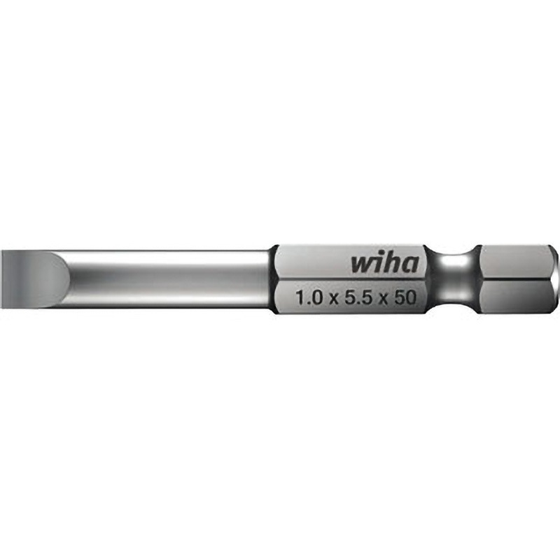 7040Z5.5X50X1.0 プロフェッショナル1/4”マイナスビットE63型 Wiha