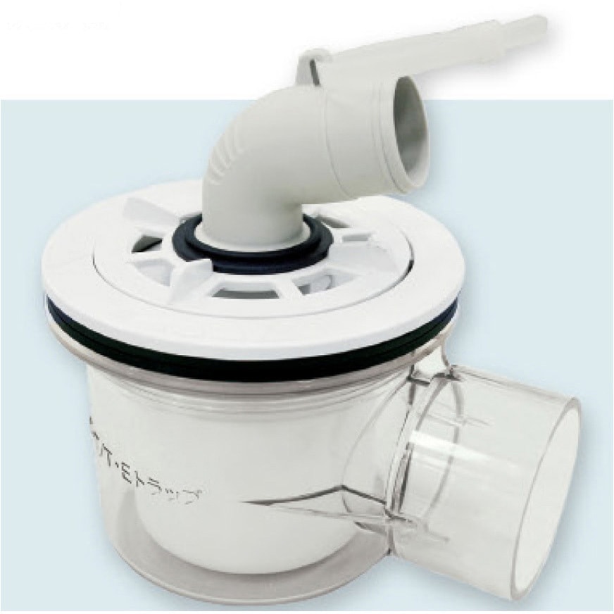 テクノテック　防水パン用排水トラップ 防水パン用排水トラップ 泡逆流防止機構付 テクノテック 洗濯機用排水