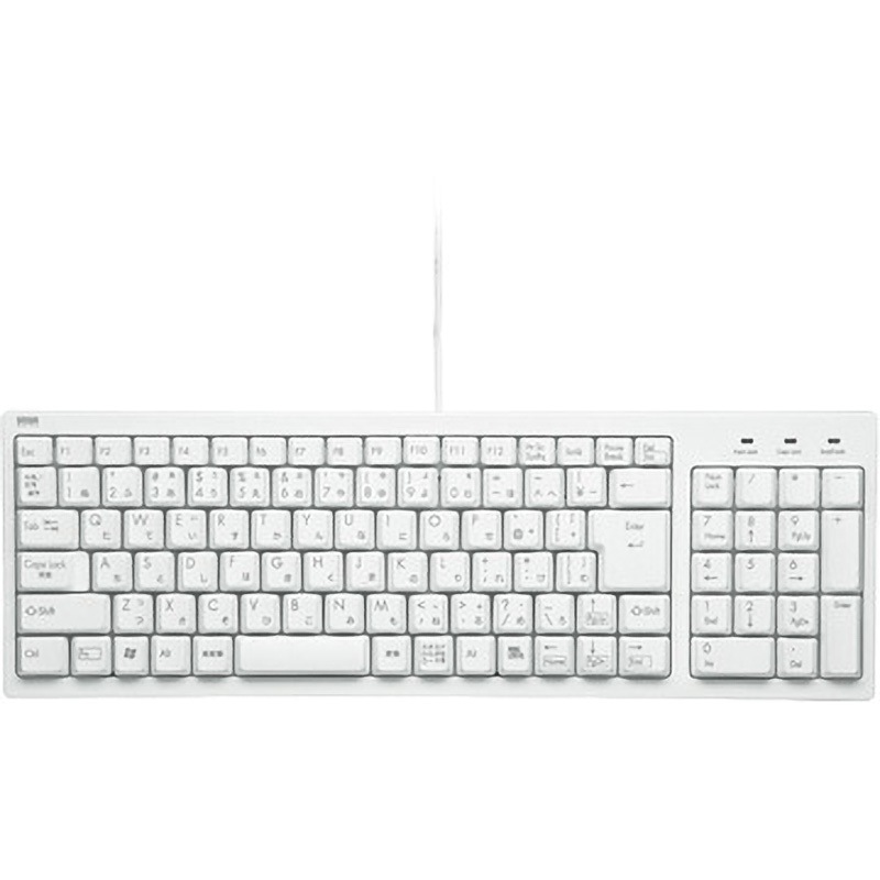 ホワイト ワイヤレスキーボード 日本語 SKB-KG2WN2 キーボード サンワサプライ キー数103キー メンブレン 日本