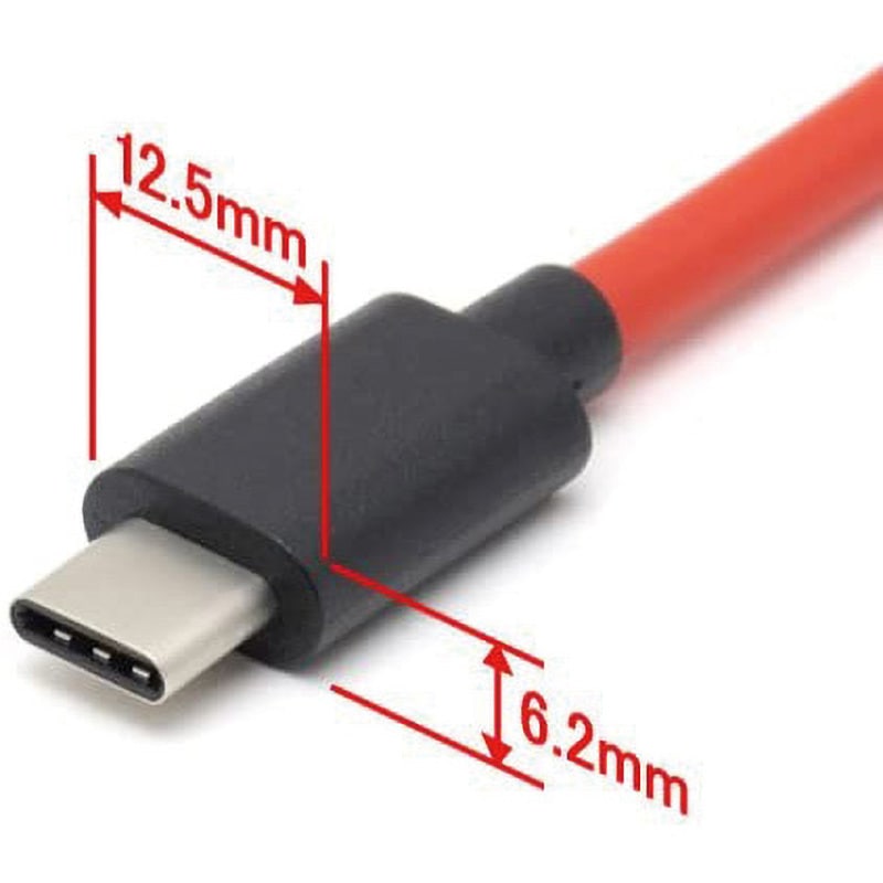 RC-HCAC02R 3A対応Type-Cケーブル 高速充電/USB2.0対応 USB Type-C