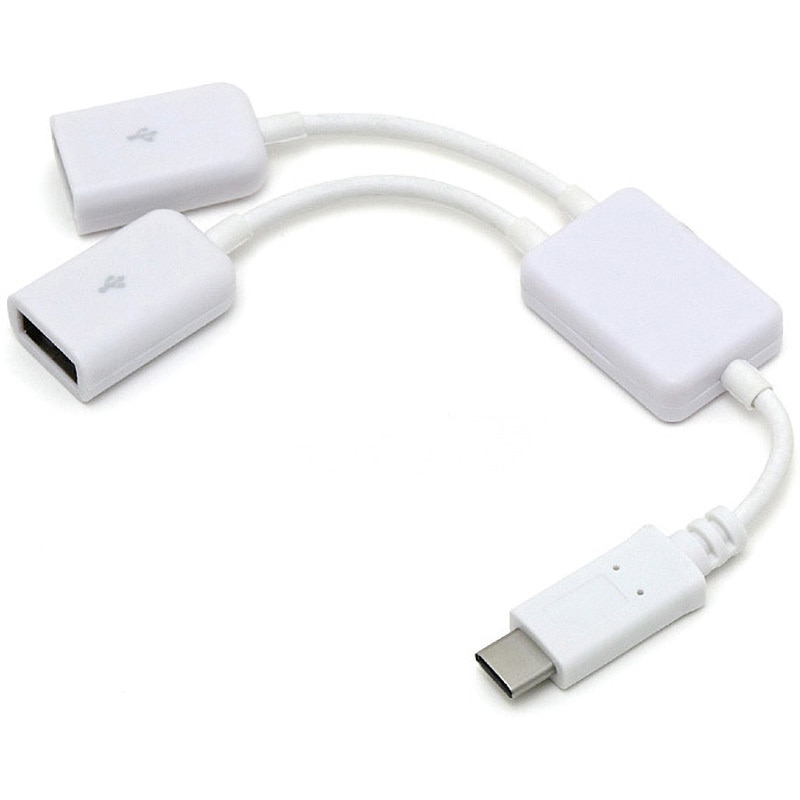 RC-OTG2TCW OTG2ポート分岐ケーブル USB2.0 Type-C OTGケーブル(2