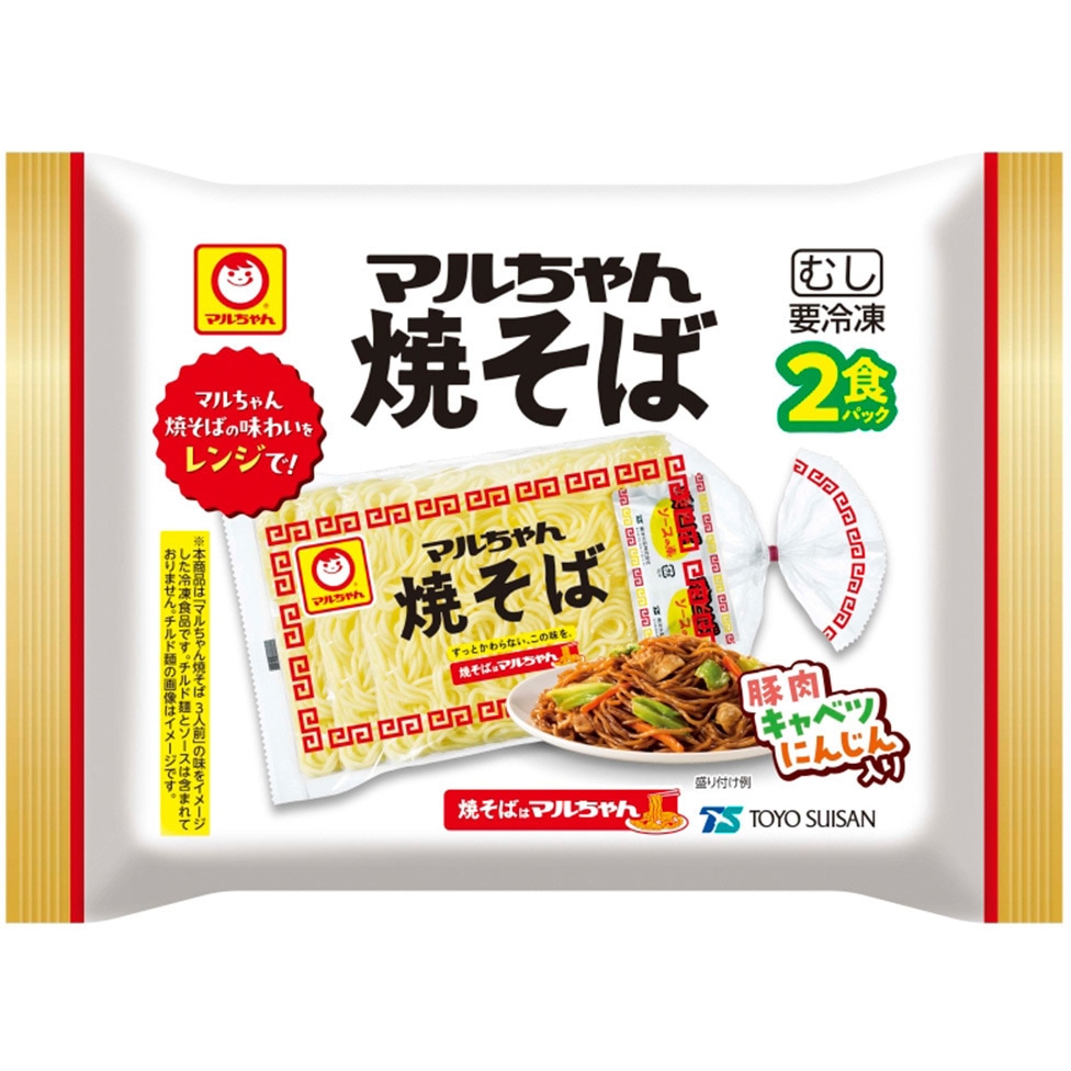 冷凍]マルちゃん焼そば 2食パック 1セット(440g×4袋) 東洋水産(マル