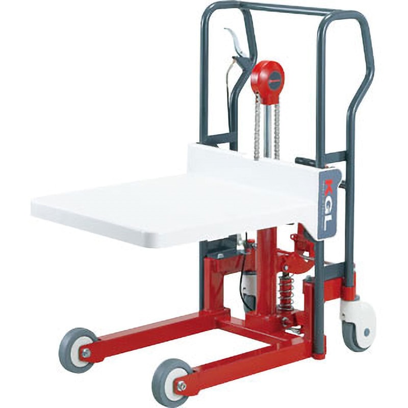 KGL25 ビシャモン カンガルリフター ビシャモン 足踏み油圧式 手動走行式 荷重250kg テーブル高さ150～820mm