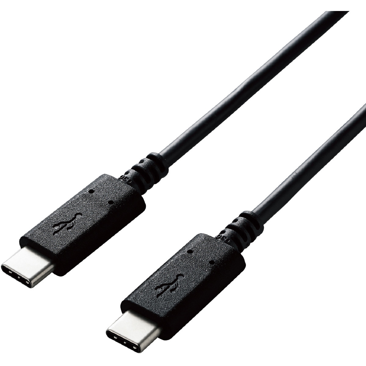 ELECOM U2C-CC30NBK2 BLACK  TYPE-Cケーブル USB2.0ケーブル(認証品、USB Type-C(TM) to USB Type-C(TM