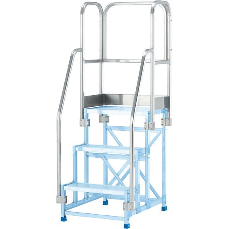 作業台フルセット手すり アルインコ ハシゴ・脚立・踏み台・足場台用