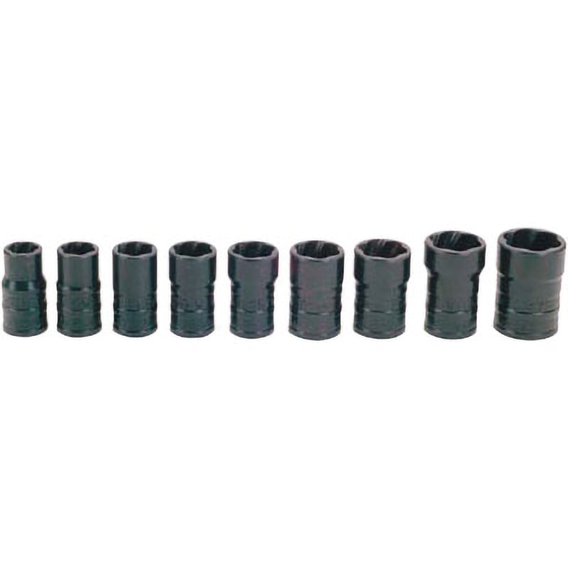 JHWTSMS3809 3/8ドライブ ターボソケットセット 9個 WILLIAMS 特殊工具鋼製 差込角9.5mm  JHWTSMS3809