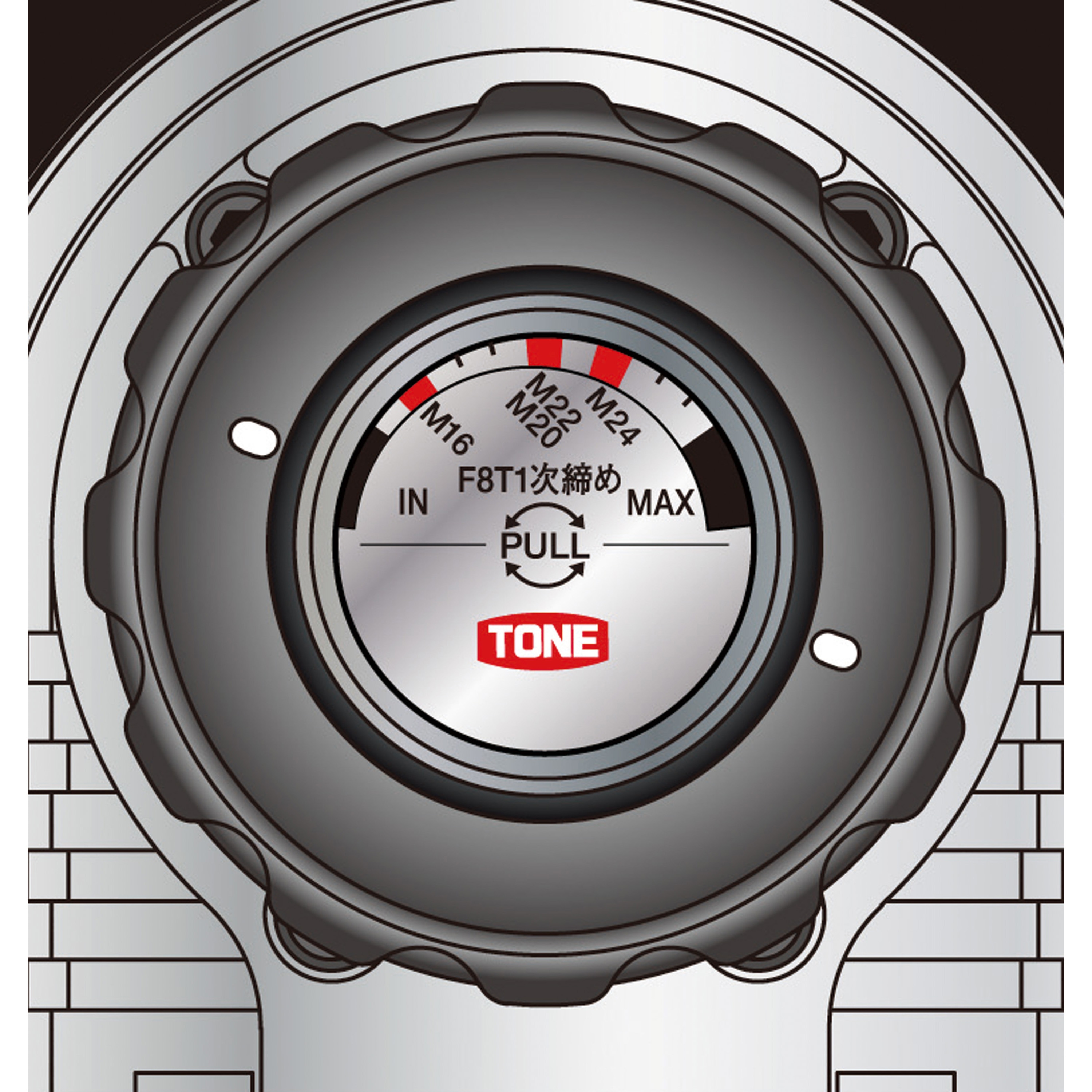 GKR251 1次締専用レンチ 建方1番 六角ボルト用 1台 トネ TONE (前田金属工業) 【通販モノタロウ】