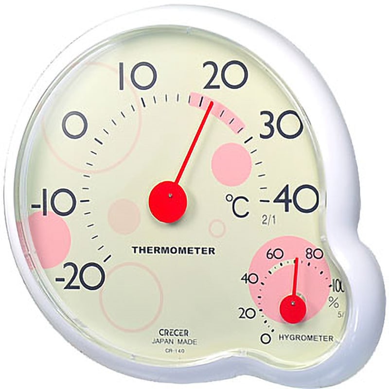 CR-140Y 温湿度計 1個 クレセル 【通販サイトMonotaRO】