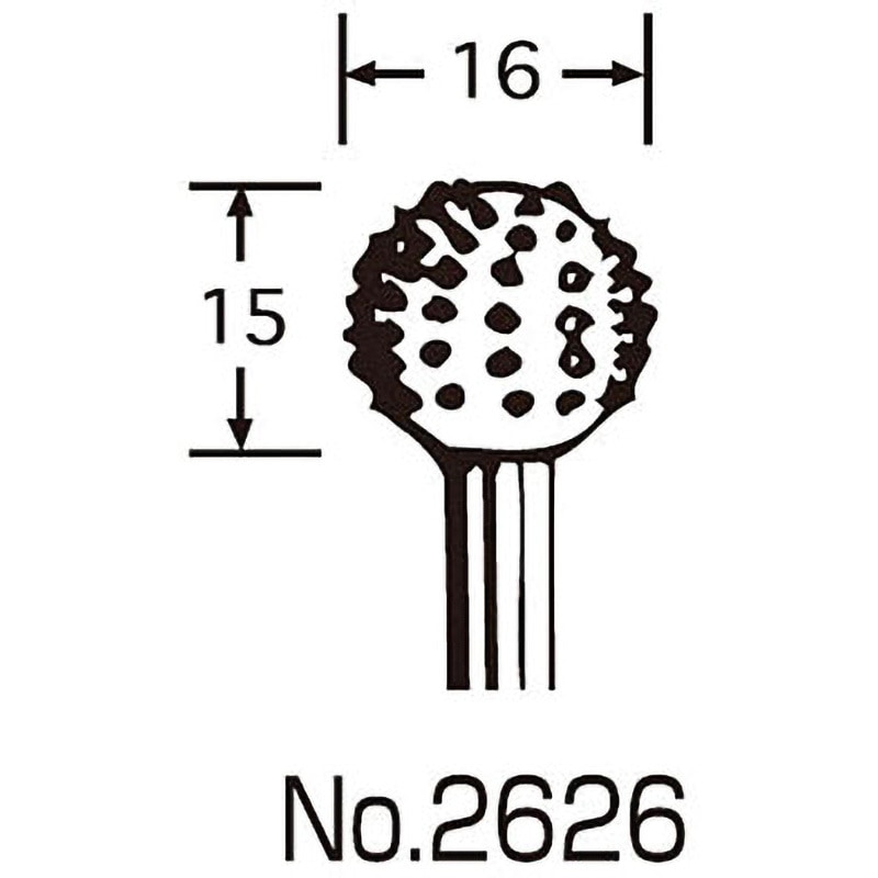 あさりページ No.2620 回転ヤスリ(木工用) サンフレックス 炭素工具鋼製 木材
