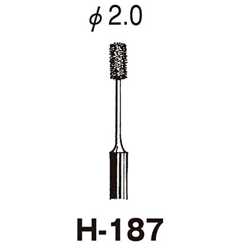 No.H-187 ダイヤドリル サンフレックス 直径2mm 【通販モノタロウ】