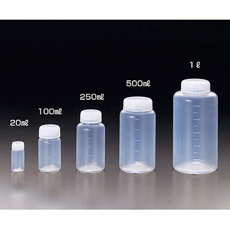 18126 クリーンパック サンプラ(R)PFA広口ボトル(中栓なし) サンプラテック 250mL  1箱(5本)