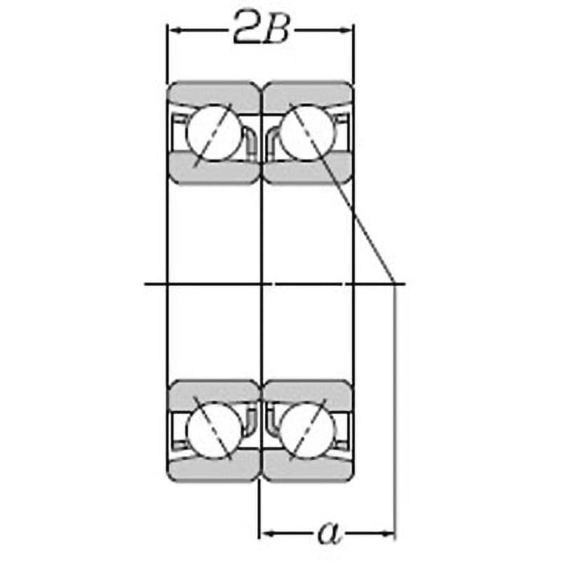 7907UCDB/GMP4 アンギュラ玉軸受 ULTAGE 7900U形 NTN(エヌティーエヌ) 内径35mm外径55mm幅20mm