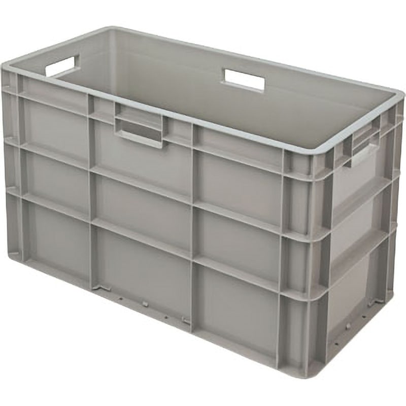 TP364FH トヨタ規格コンテナ TPー364(底面フラットタイプ) セキスイ グレー色 容量70L スタッキング可 外寸(幅×奥行×高さ)670×335×380mm 1個