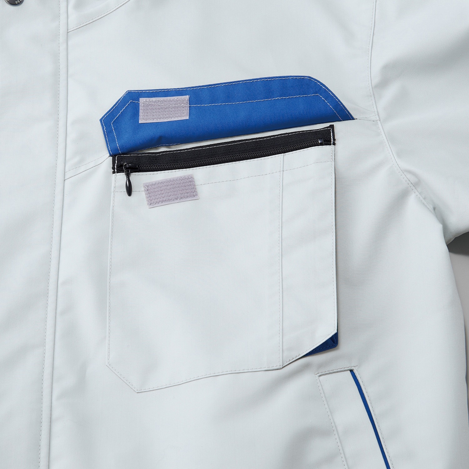 KF90480-KS034 空調風神服 フード付長袖ブルゾン (プロモデルファン&バッテリーセット 2024) サンエス 6シルバー色 サイズXL  KF90480-KS034