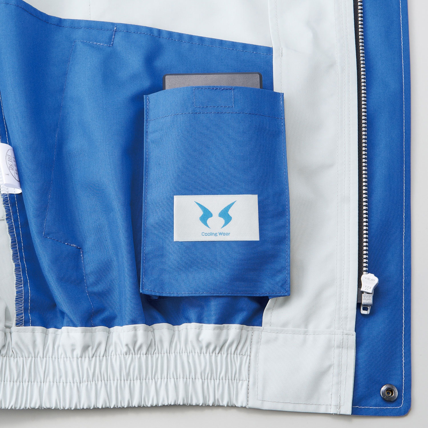 KF90480-KS034 空調風神服 フード付長袖ブルゾン (プロモデルファン&バッテリーセット 2024) サンエス 6シルバー色 サイズXL  KF90480-KS034