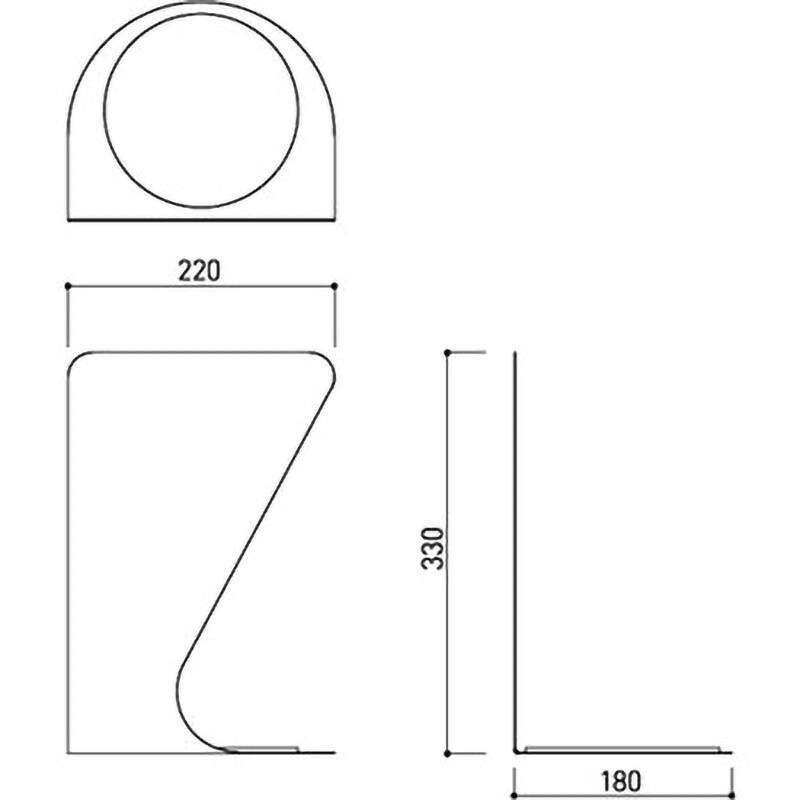 SK-FEB-FG350-2 消火器ボックススタンド(据置・コーナー兼用型