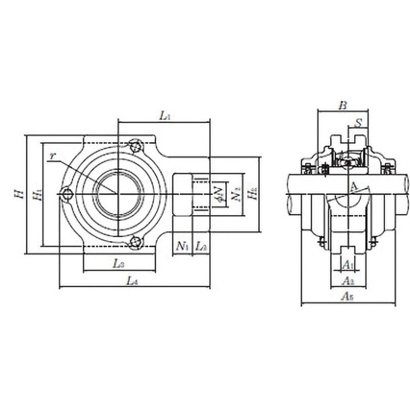 C-UCT210-30D1 テークアップ形/円筒穴形止ねじ式 UCT形 1個 NTN(エヌティーエヌ) 【通販モノタロウ】