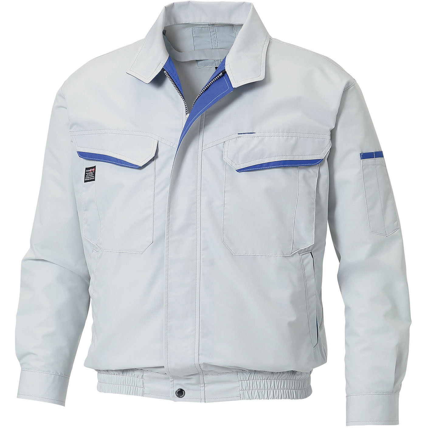 KF90470-KS036 空調風神服 長袖ワークブルゾン (フラットハイパワーファン&バッテリーセット 2024-2) サンエス 6シルバー色 サイズLL  KF90470-KS036