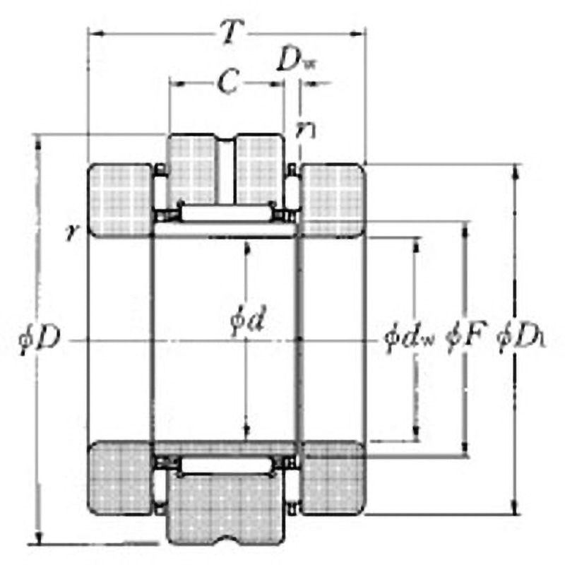 AXN3062P4 複式スラスト針状ころ軸受付き針状ころ軸受 AXN形 1個 NTN(エヌティーエヌ) 【通販モノタロウ】 32,487円