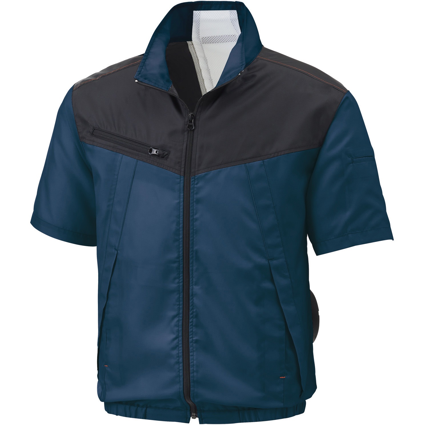 KF92160-KS034 空調風神服 半袖ブルゾン (プロモデルファン&バッテリーセット 2024) サンエス 3ネイビー色 サイズ4L  KF92160-KS034 14,985円