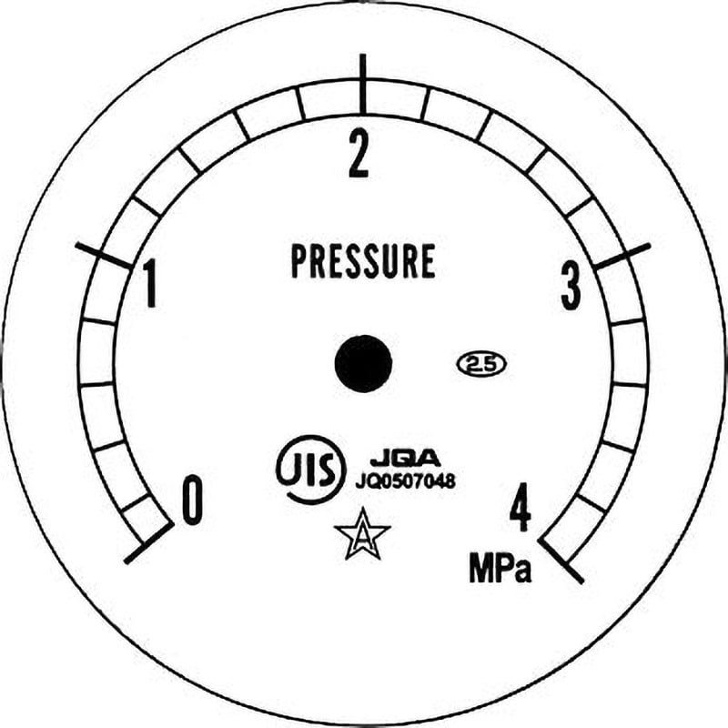 AT1/4Rx50x4MPa 小型圧力計 Φ50 右下精器製造 R1/4 A枠(立型つば AT1/4Rx50x4MPa 小型圧力計 Φ50 右下精器製造 R1/4 A枠(立型つば