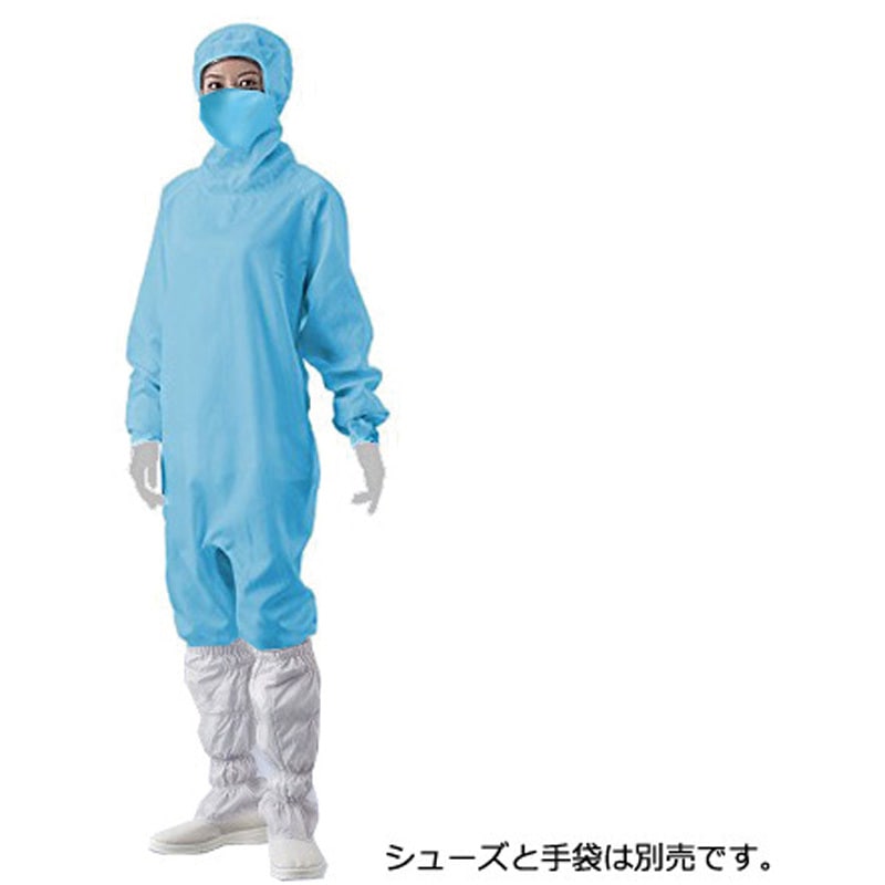 10312 アズピュア クリーンルームウェア[CR100] アズピュア(アズワン) 青色 M
