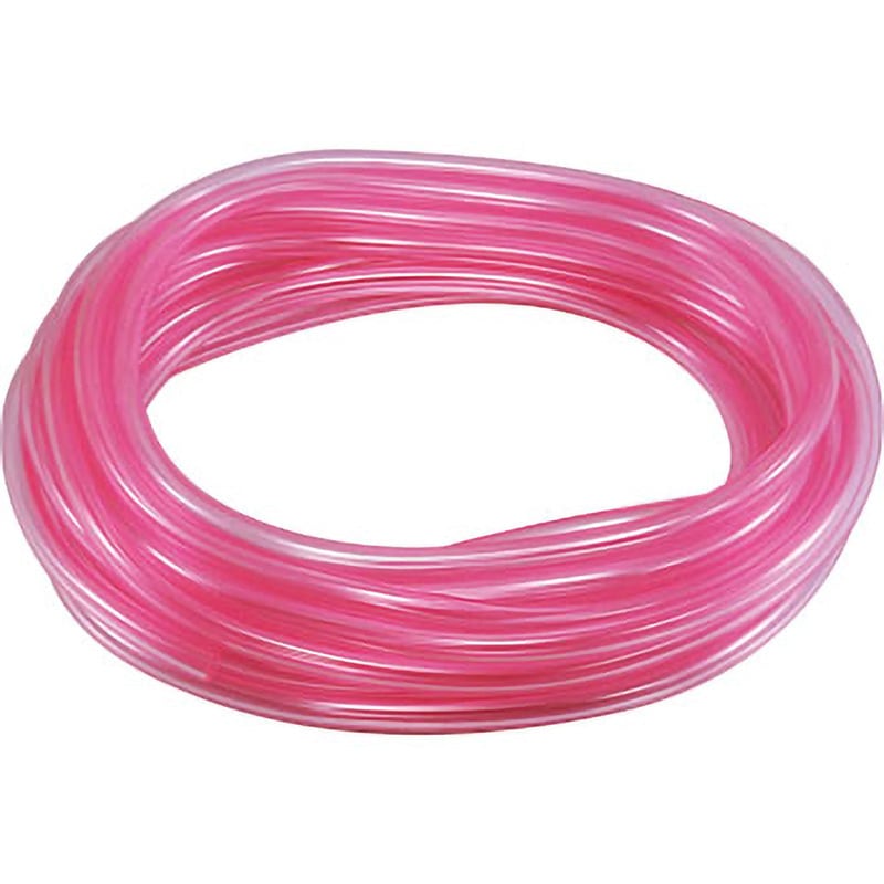 BH-0711A 耐油ビニールホース OHNO(大野ゴム工業) 燃料油・潤滑油・廃油など用 ピンク(半透明)色 内径7mm外径11mmホース長さ10m  BH-0711A