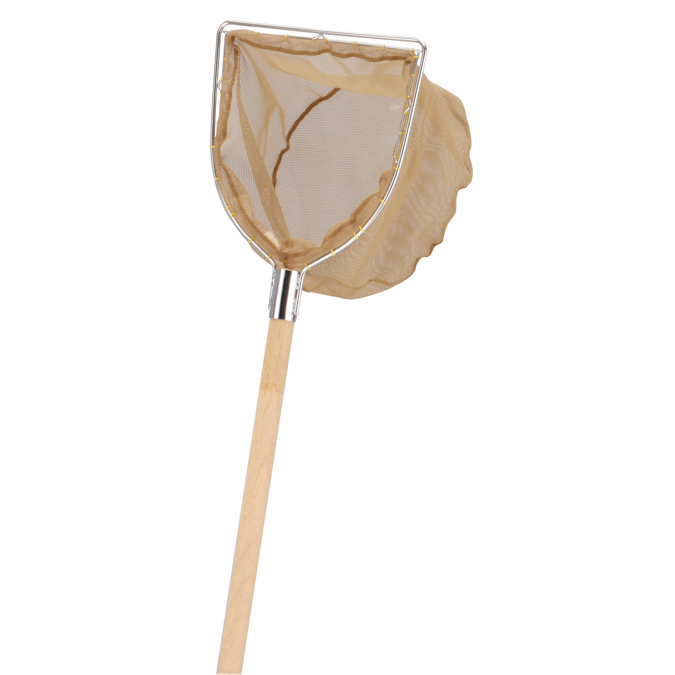 あみ　Sサイズ No.306-1 魚網 三角型 (ステン枠・木柄) あみのエーワン 寸法40×127