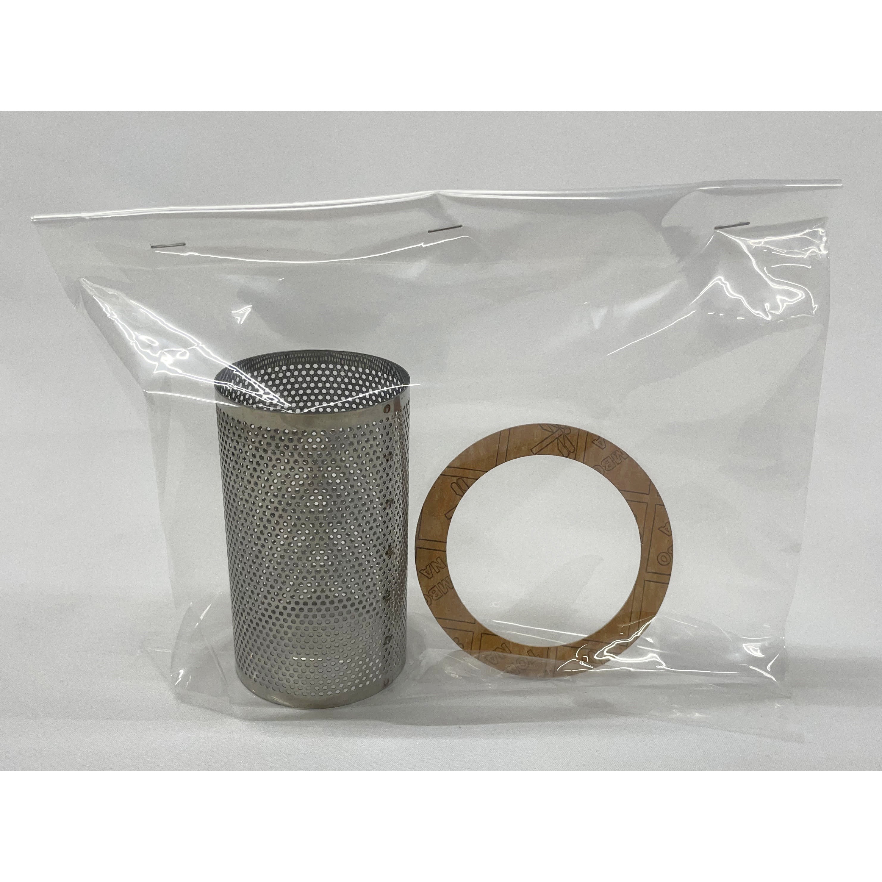 80A 東洋バルヴ製10FTF-N用互換品スクリーン(パンチングのみ)※メーカー標準仕様+標準仕様ガスケット(互換品) 1個 ノーブランド 【通販モノタロウ】