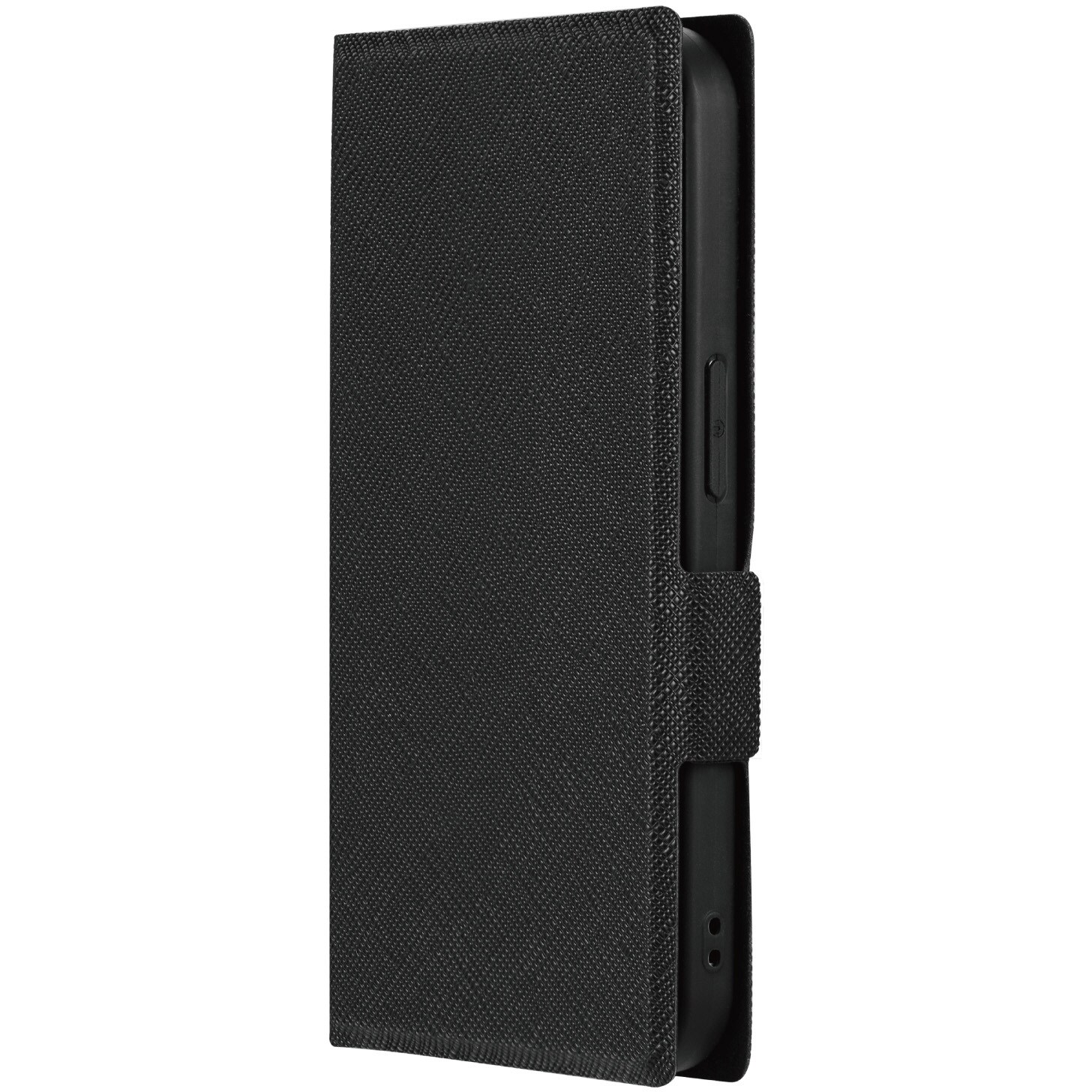 LN-IP23BSLBK iPhone 15 Pro 薄型・軽量PUレザー手帳ケース 耐 LN-IP23BSLBK iPhone 15 Pro 薄型・軽量PUレザー手帳ケース 耐