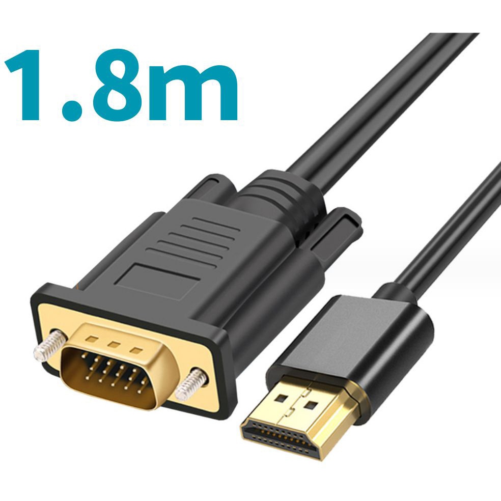 TR-HDA009-1.8 HDMI-VGA変換ケーブル トライメイト ブラック色
