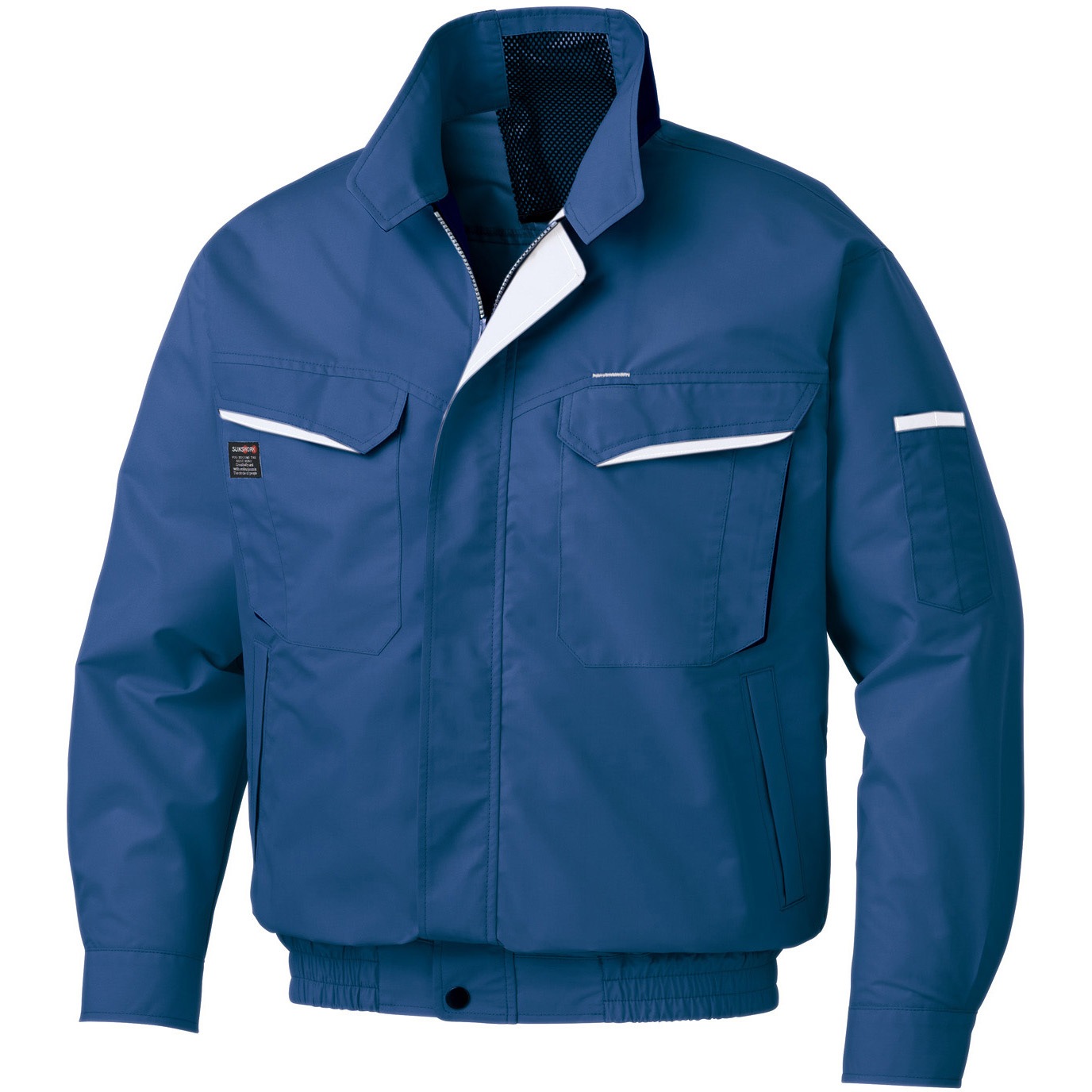 KF90470V-KS039 空調風神服 ファンネット付長袖ブルゾン(エアーダクトベスト&プロモデルファン&バッテリーセット 2024) 1セット サンエス 【通販モノタロウ】