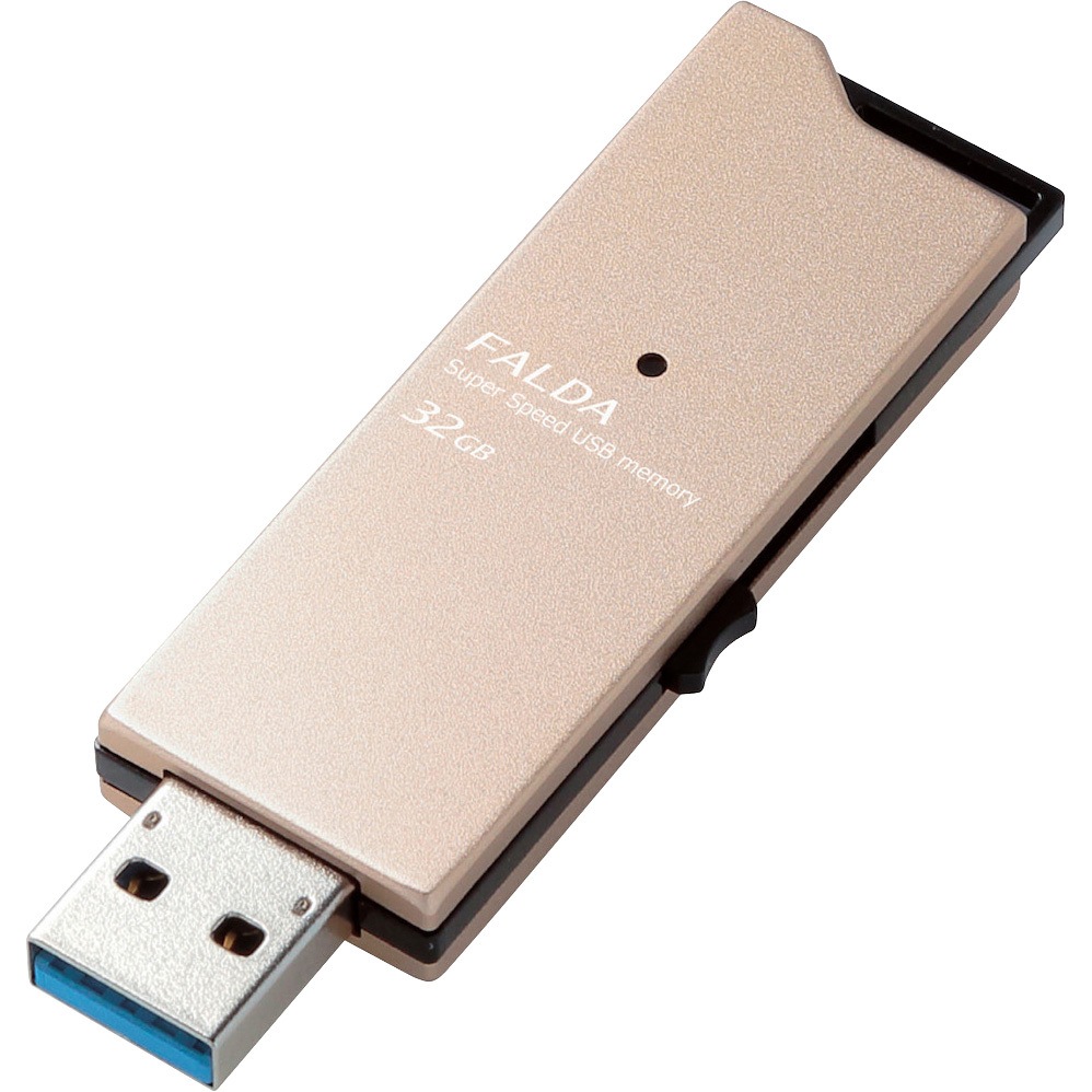 エレコム エレコム　高速ＵＳＢ３．０メモリ（スライドタイプ）　１２８ＧＢ　ゴールド MF-DAU3128GGD 携帯型電子式吊秤ハンディコスモ エレコム USBメモリ3.0 スライド32GB MF-DAU3032GGD ゴールド(GD