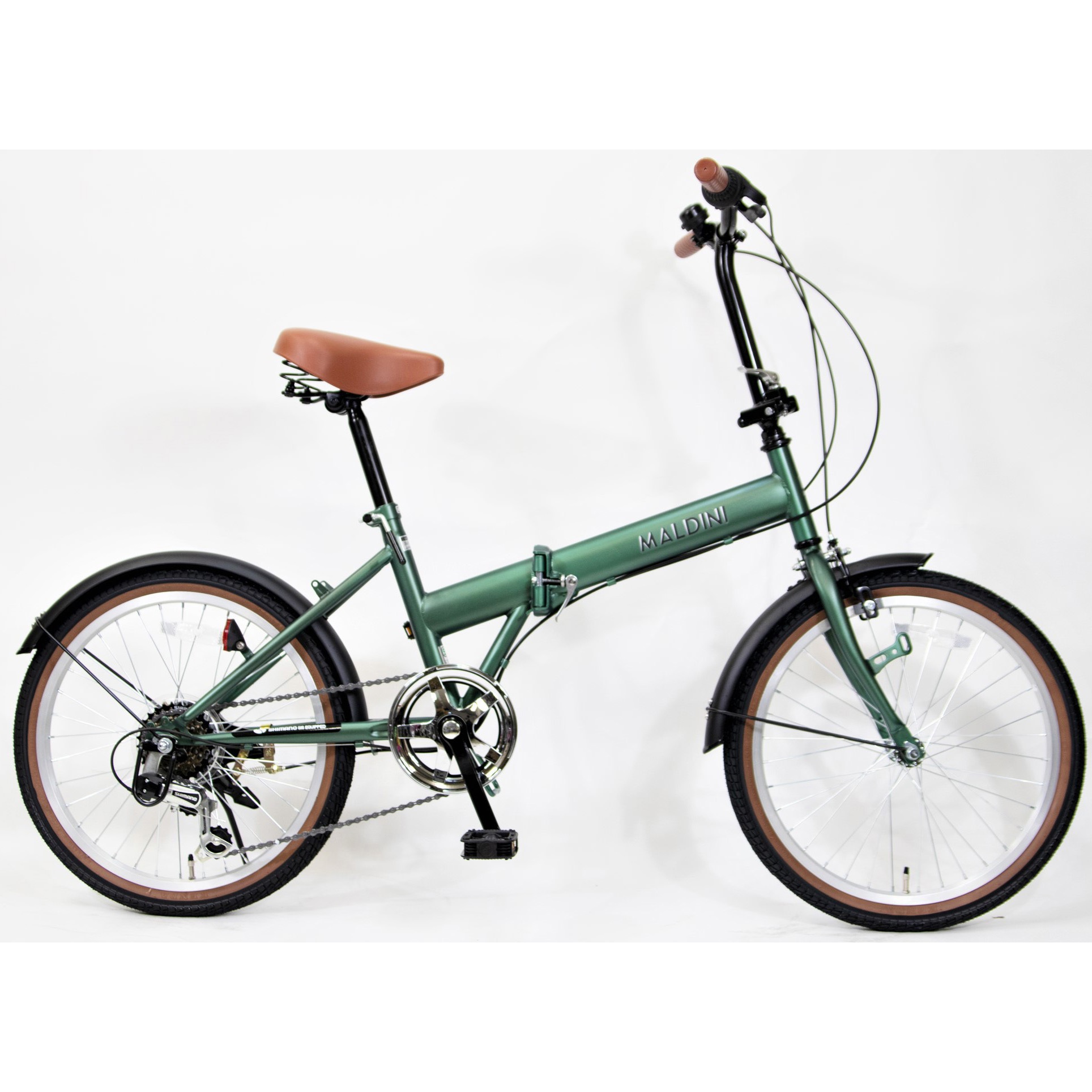 防災サイクル AERO 20型 折りたたみ自転車 6段変速 LEDオートライト付