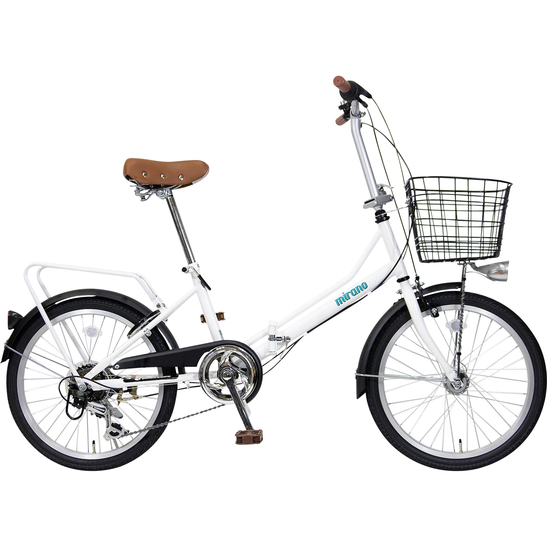 MO-TZ-206HDTC-WH 防災サイクル AERO 20型6段変速・LEDオートライト付